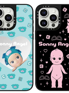 CASETI联名天使宝宝元气动物适用iPhone17ProMax手机壳苹果16Pro可爱卡通15防摔14镜面13MagSafe磁吸12全包壳