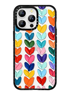 caseti多巴胺彩色爱心同款适用于iPhone17promax手机壳苹果16proMagSafe磁吸15透明14简约13镜面12防摔全包壳
