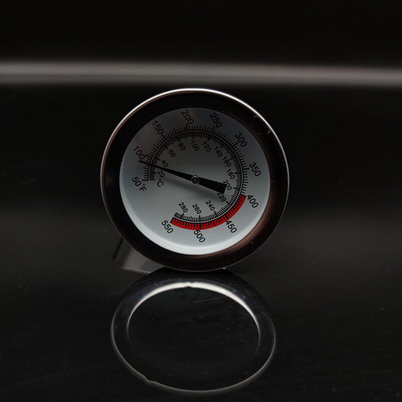 加长不锈钢炸炉温度表厨房用油炸锅测油温温度计带锅边夹量油温盘