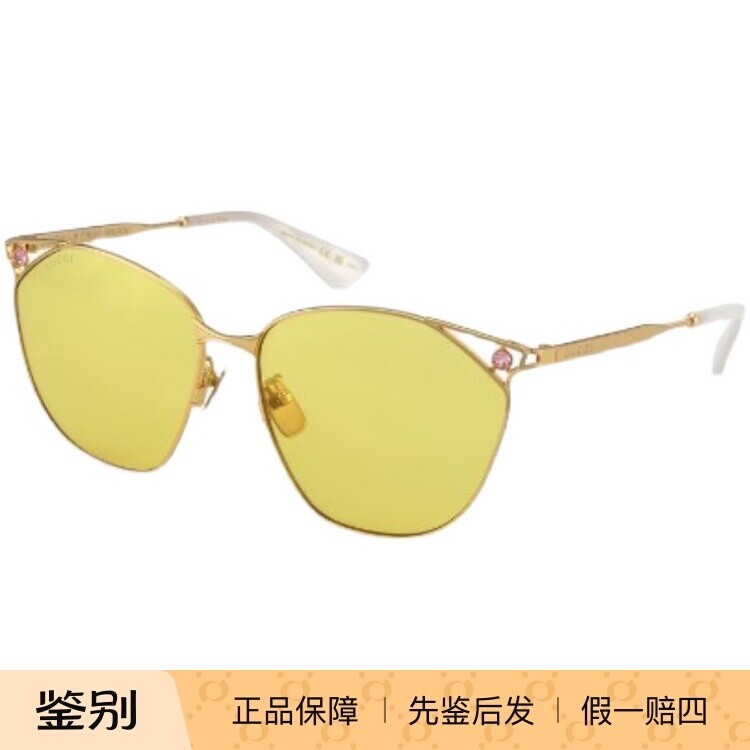 Gucci/古驰女士墨镜正品代购女款时尚金属架太阳眼镜GG1375SA墨镜