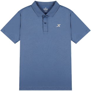 特步夏季新款polo衫男短袖速干运动健身体恤衬衫男装冰丝翻领T恤