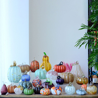 海曼尼简约透明玻璃花瓶手工水培家居客厅插花摆件装饰艺品1019
