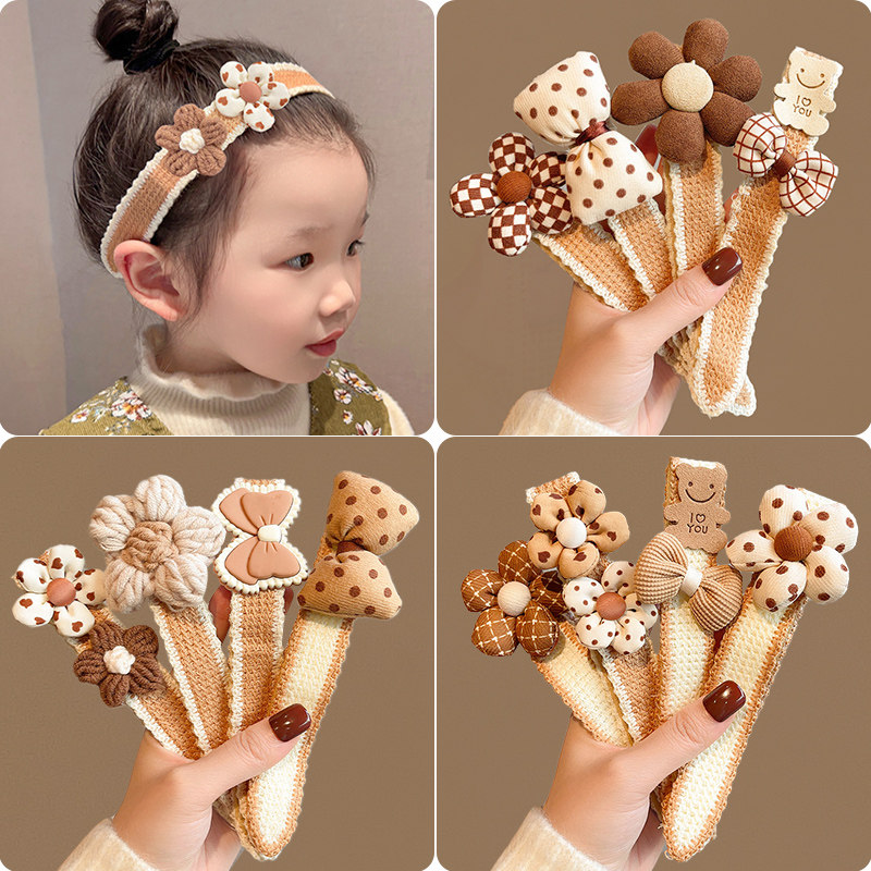 魔术贴头饰婴儿发带女宝宝专用发箍小孩子童粘碎发浏海整理神器法