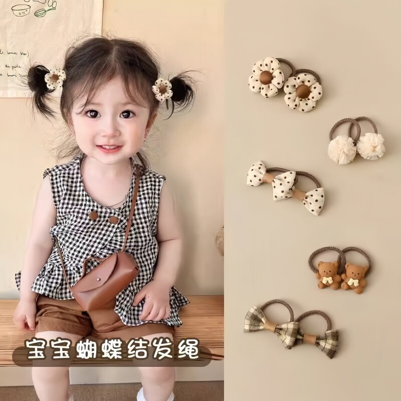 儿童发圈扎头发不伤发头饰宝宝发圈小女孩皮筋蝴蝶结发圈女童发饰