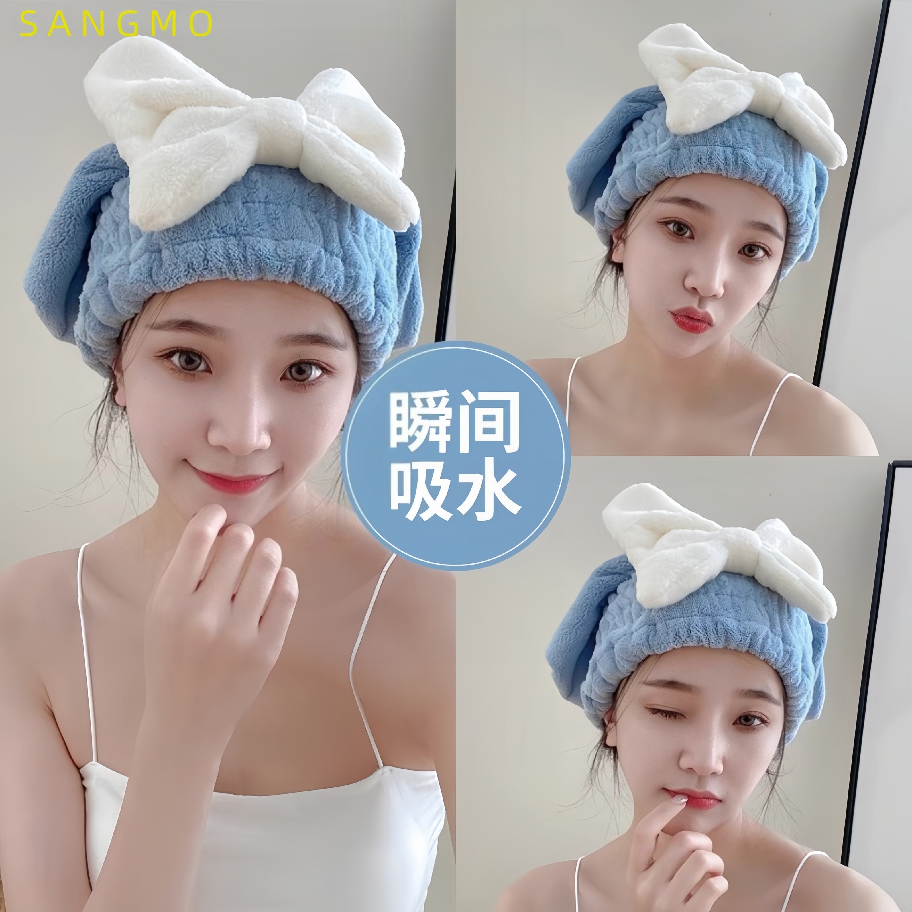 干发帽超强吸水速干帽子女加厚2025新款可爱干发巾洗头包头巾浴帽