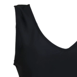 Купальник, боди, европейский стиль, V-образный вырез, по фигуре