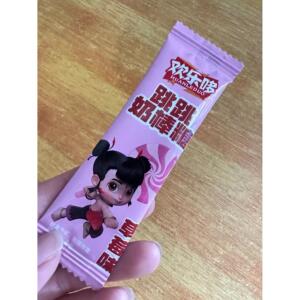 欢乐哆哪吒跳跳糖奶棒糖牛奶味水果味散装儿童糖果网红休闲小零食