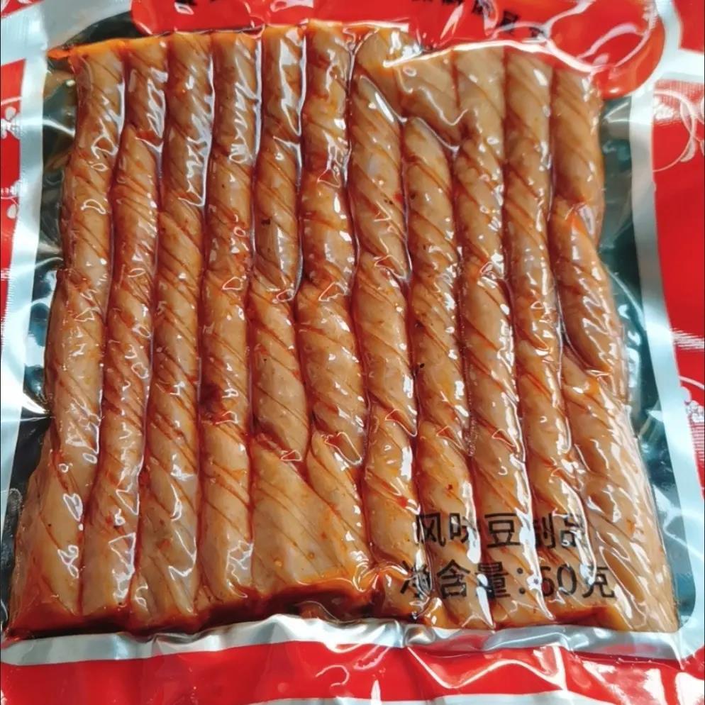 君盈老式大豆筋60g/袋相思卷豆卷麻辣豆制品辣条8090童年怀旧零食