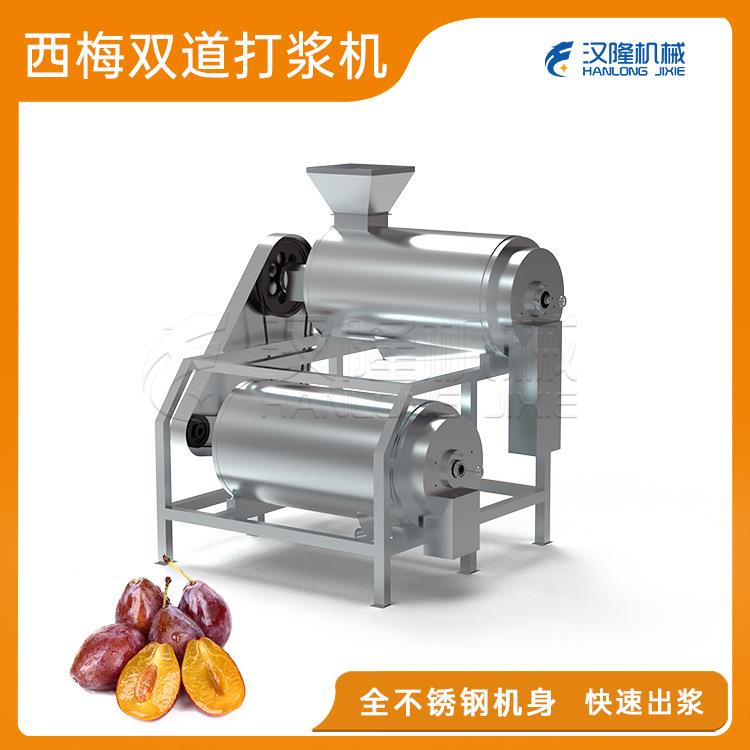 厂家直销大型核果浆分离工业商用不锈钢双道西梅山楂去籽去核打浆