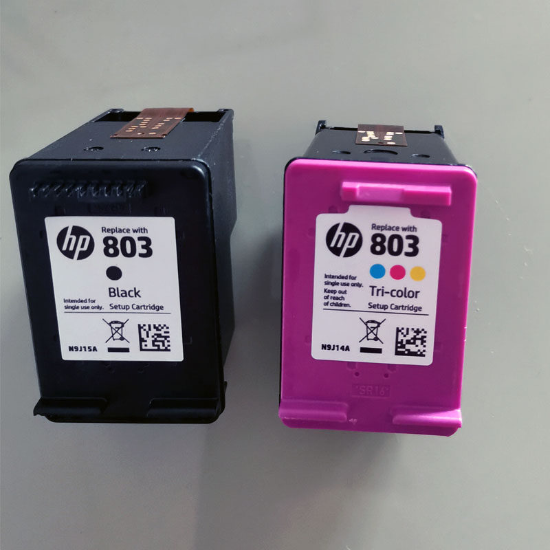 原装惠普hp2621照片喷墨打印机墨盒hp803墨水匣黑色彩色办公家用