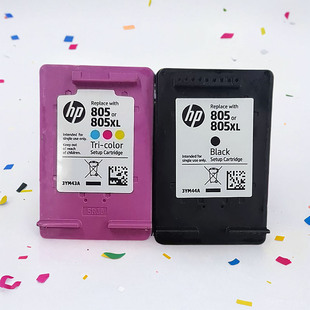 805XL墨盒墨水黑彩色 2723打印机墨盒805 惠普无线小型1212 2332