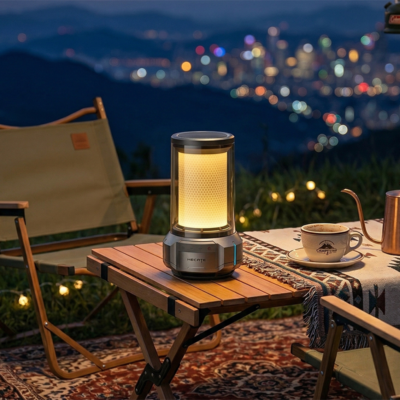 漫步者户外露营音响便携式无线蓝牙小音箱氛围灯光灯箱大功率聚能