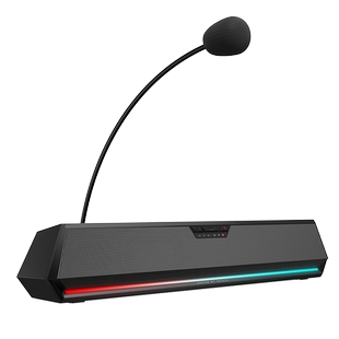 漫步者G1500BAR蓝牙音箱电脑家用电竞游戏双模桌面麦克风音响一体