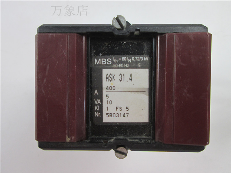 MBS ASK 31.4 电流互感器 400/5A 实物拍摄