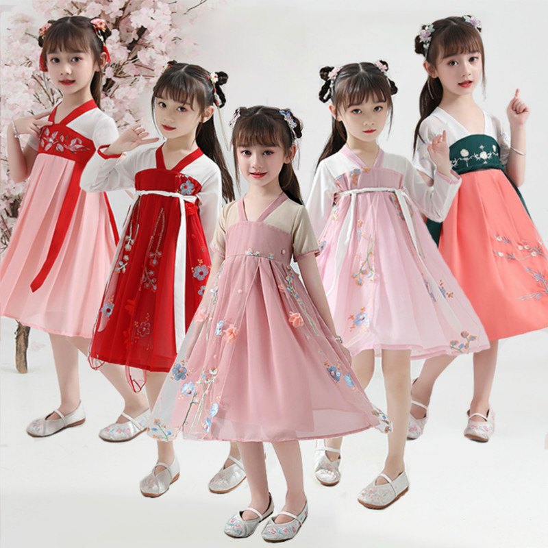 儿童古装汉服女童超仙仙女公主中国风小女孩古风童装连衣裙唐装女|msdalam kategori Kanak-kanak/Bayi/Keluarga dipasang, Kanak-kanak cheongsam/pakaian/pakaian kebangsaan, 汉服 - dari Buy2taobao.com untuk memberikan perkhidmatan ejen Taobao profesional membeli