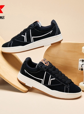 特步叫板滑板鞋女鞋2025夏季新款板鞋休闲鞋时尚运动鞋情侣鞋子