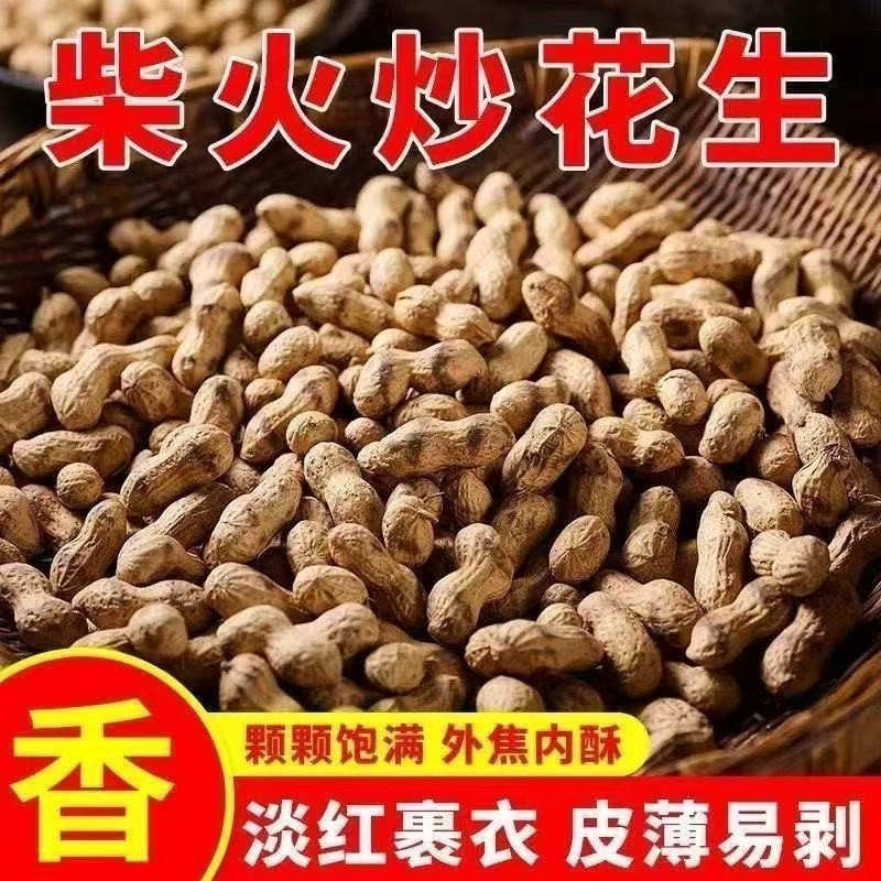 新货小珍珠铁锅柴火原味带壳花生