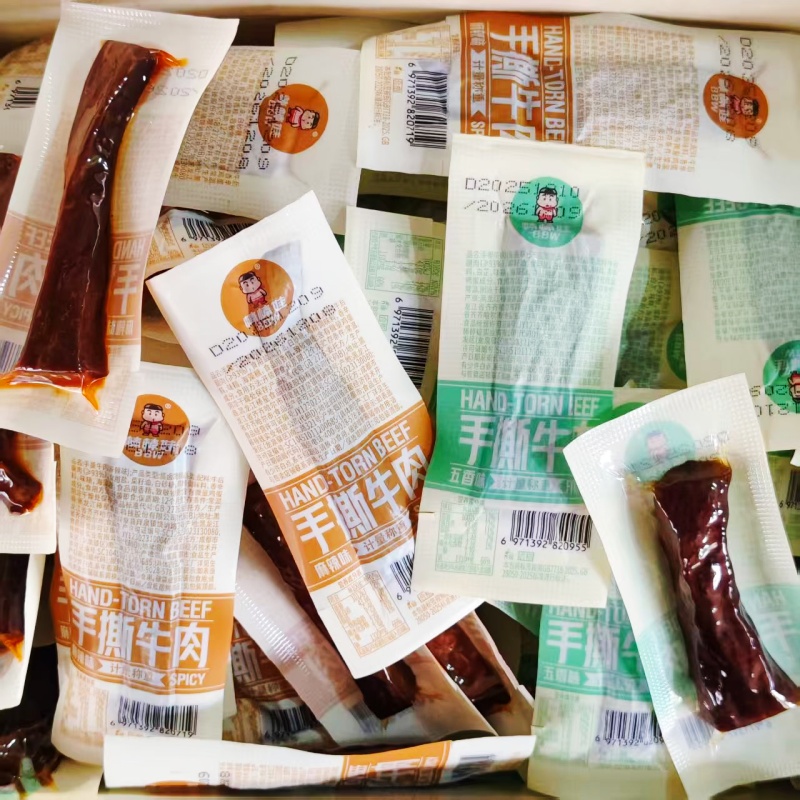 棒棒娃手撕牛肉干500g散装四川特产休闲麻辣五香牛肉小包装零食品