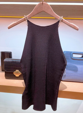 maSande2023时尚无袖金属吊带针织背心MFPPU00580