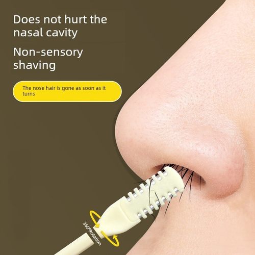 双头鼻毛刮板手动鼻孔清洁人工制品清洁鼻毛修剪器男士小剪刀去除