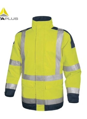 代尔塔404012荧光夹克404011户外工装裤防水环卫夜间警示防寒服