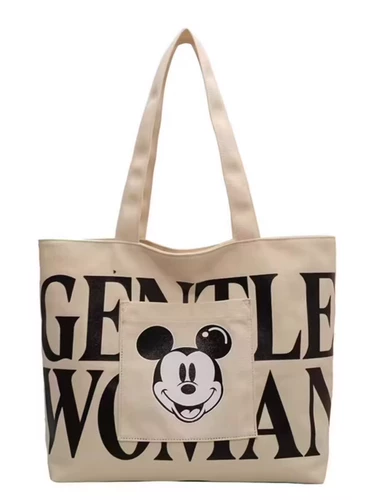 Вместительная и большая сумка через плечо, японский мультяшный шоппер, сумка на одно плечо, барсетка, льняная сумка для матери и ребенка