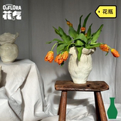 花气｜艺术感撞色手绘轻奢花瓶不一样 家居软装 搭配鲜花创意几何