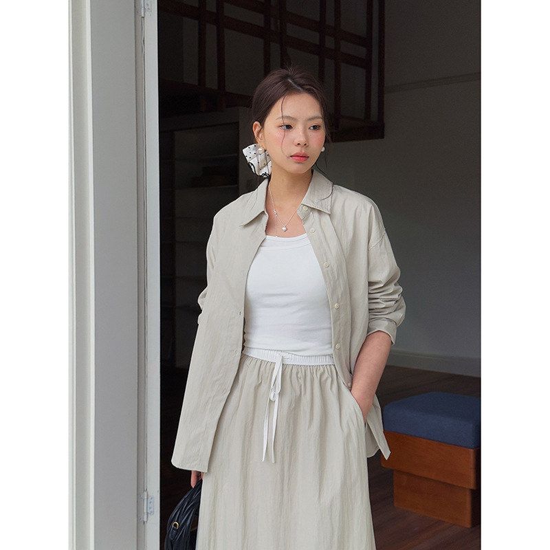 【小柏林套组】韩系简约衬衫女