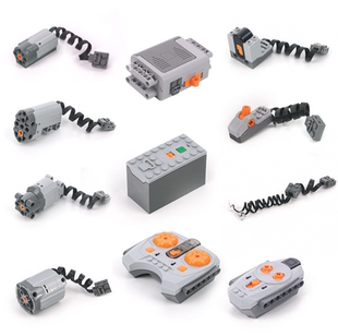 兼容某高传感器电动马达9686小颗粒电子积木电池盒红外遥控器电机