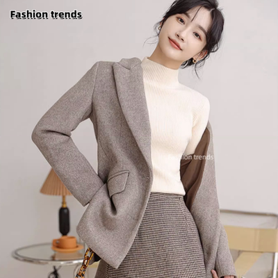 Fashion trends春秋冬半高领打底衫针织打底衫毛衣女修身显瘦