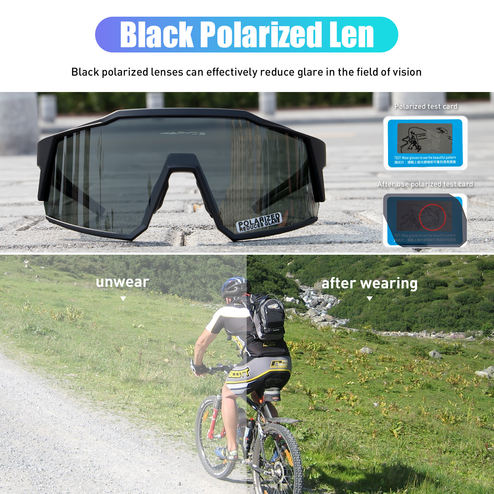 POLARIZED MTB MEN OUTDOOR MOUNTAIN CYCLING GOGGLES WOMEN BIC