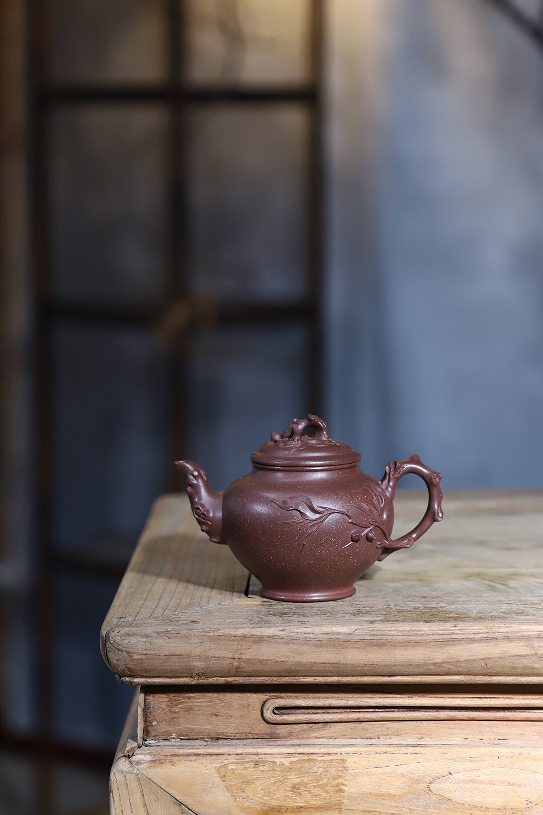 报春壶(寿桃) 全手工制作 约280cc 原矿紫泥 宜兴紫砂壶 茶壶精品