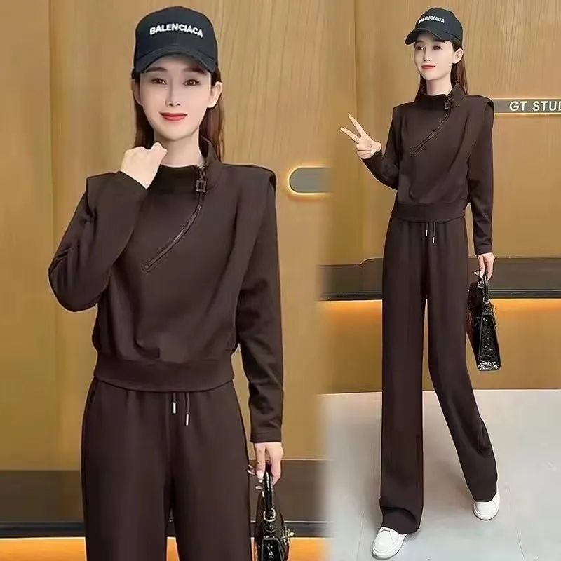 时尚休闲运动套装女2025春季新款