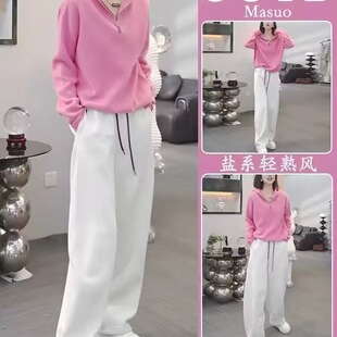 洋气减龄连帽卫衣阔腿裤 穿搭一整套潮 女2025春秋新款 休闲运动套装