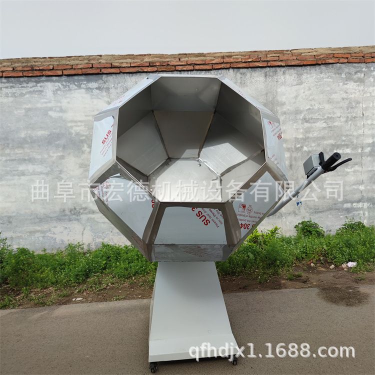 小型辣椒面不锈钢滚筒搅拌机 烧烤调料粉混合机 鸡精味精盐拌料机