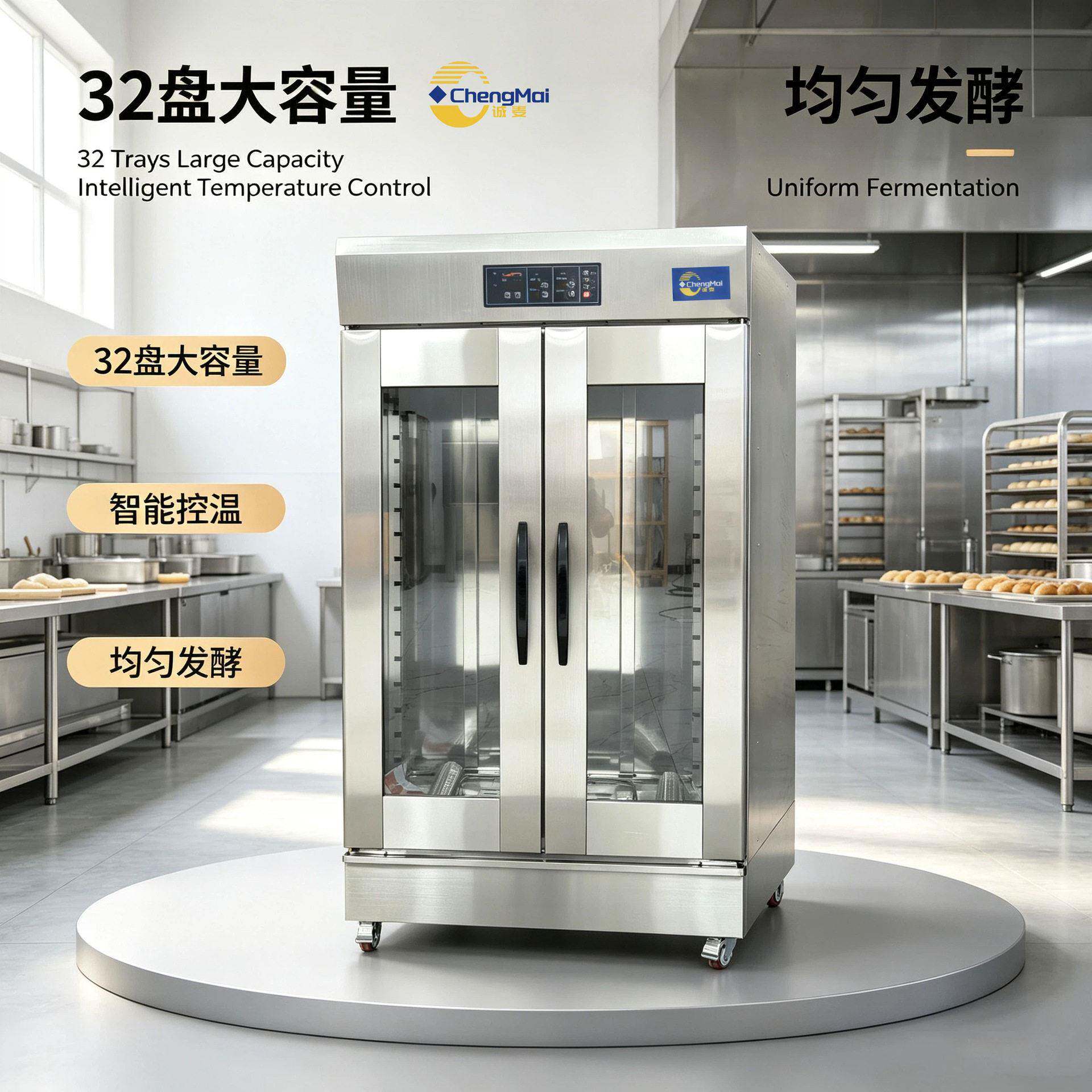 商用醒发机 32盘发酵柜 烘焙配套设备全不锈钢发酵箱