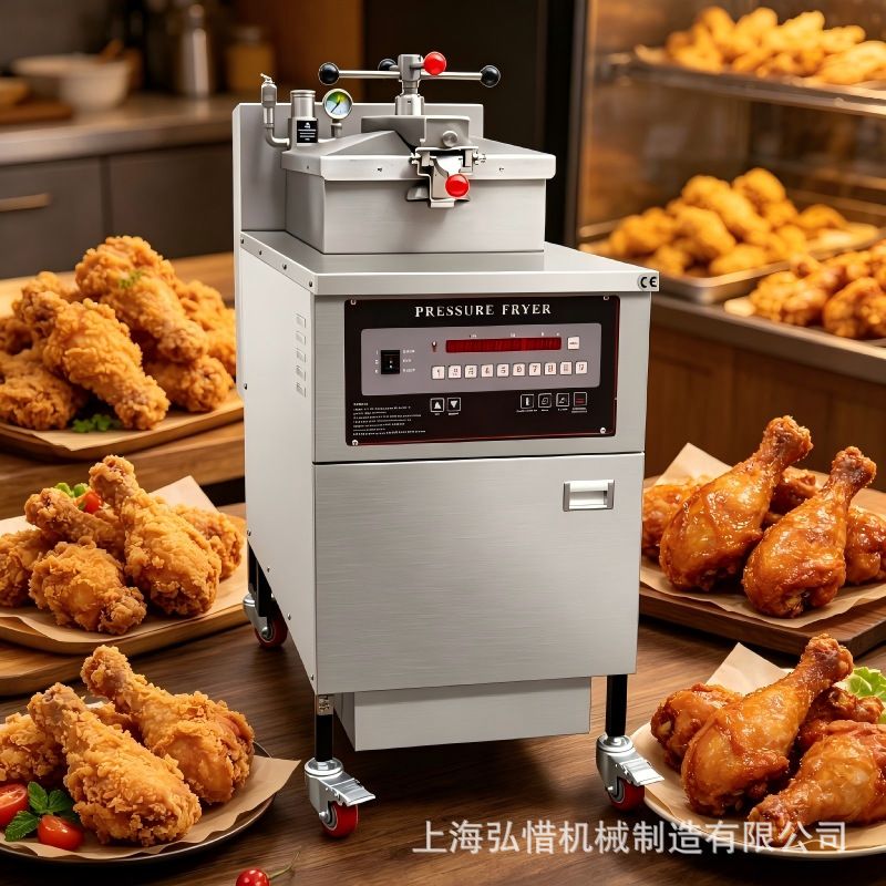 美式压力炸鸡炉 高压电炸炉带压力油炸锅 电脑版压力锅 现货
