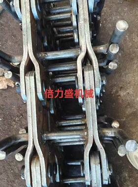 定制埋刮板MS32链条输送机链板式输送十字链条模锻40cr样品铸造