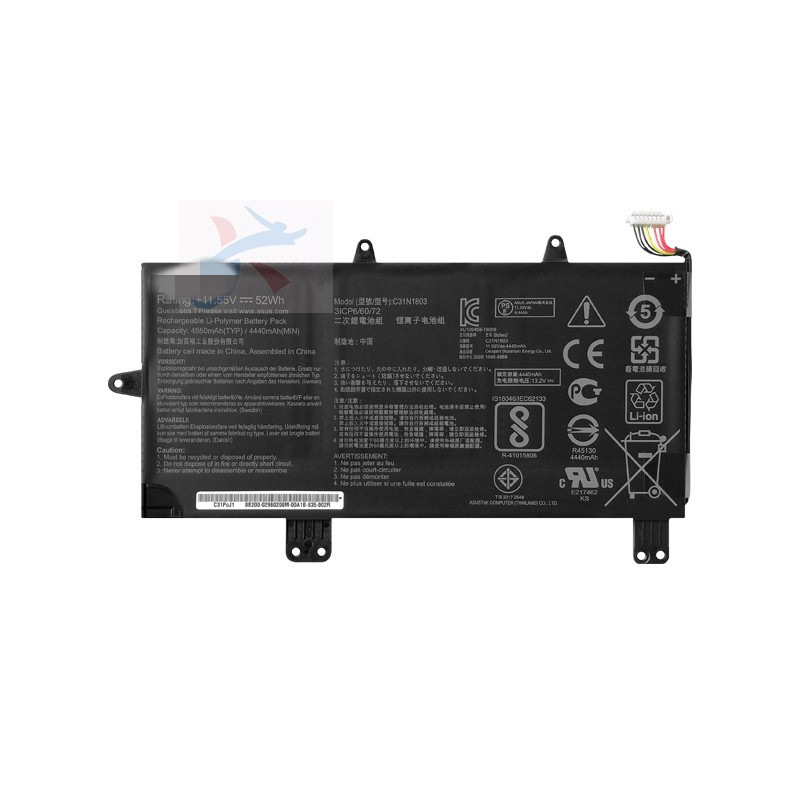 适用华硕ZenBook Pro14 UX480 UX480FD UX450FD电脑C31N1803电池