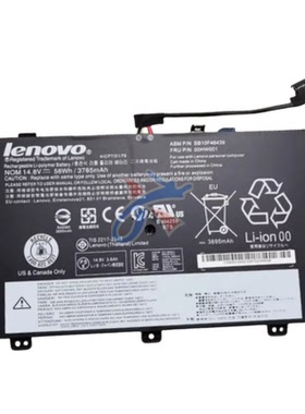 适用联想ThinkPad S3 Yoga 14 SB10F46438 SB10F46439笔记本电池