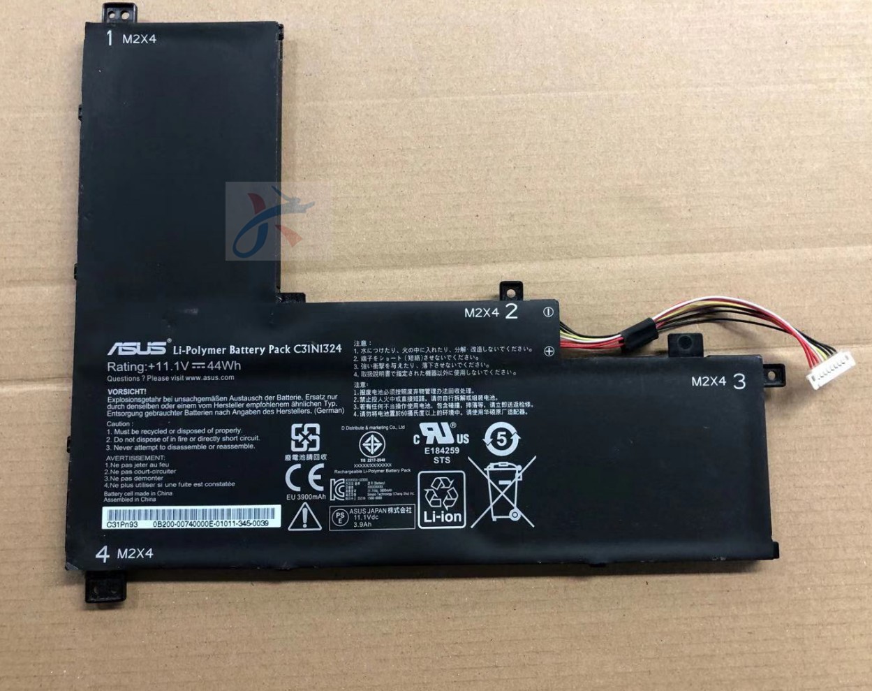 适用ASUS华硕笔记本电脑 C31N1324 C31PN93 原装电池