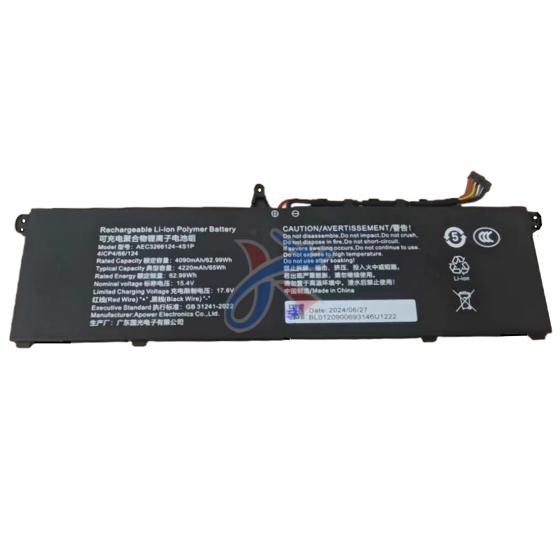 适用MECHREVO机械革命无界14ProA-7BC4U电脑AEC3266124-4S1P电池