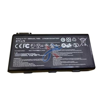 适用MSI微星A5000 A6005 A6200 A7200笔记本BTY-L75 BTY-L74电池