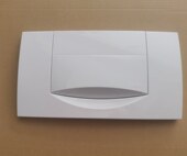 吉博一代矮水箱300T白色大面板顶按冲水按板单冲115.333.11.1