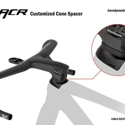 VISION 5D ACR公路车碳钎维全内走线一体把 FSA碗组盖碗组杯 垫圈
