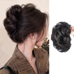 丸子头蓬松发包抓夹2025新款 ins风氛围感发饰大号盘发头饰女款