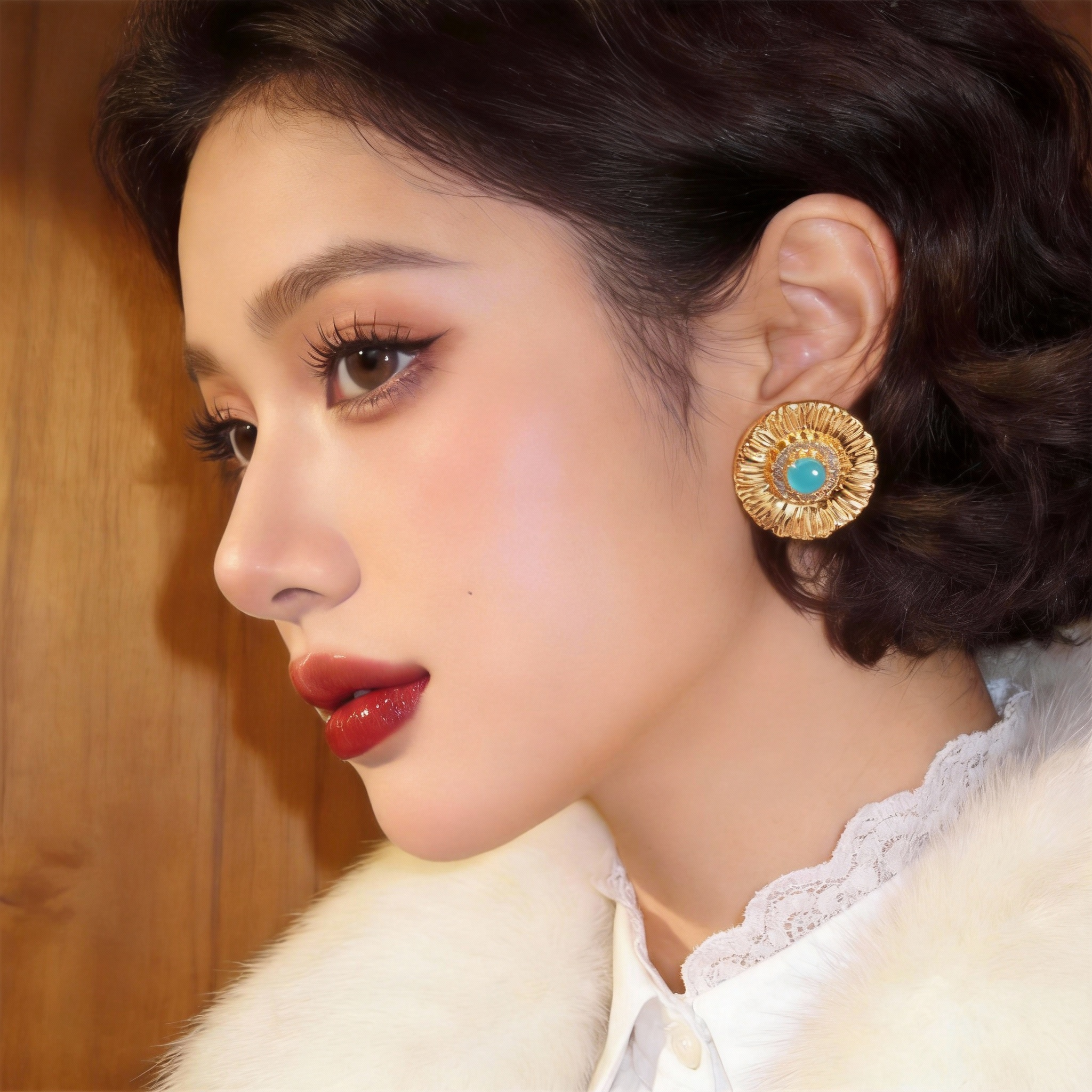 「遇见饰品MEET」金色中古圆形耳环2026新款高级感耳钉气质耳饰女,饰品/流行首饰/时尚饰品新,耳环,淘宝优惠券,粉丝福利购,淘宝优惠卷