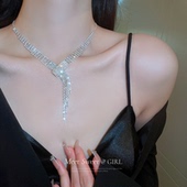 婚纱配饰高级感时尚 夸张礼服流苏新娘项链女款 2025新款 锁骨链颈链