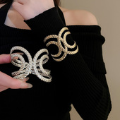 「遇见饰品MEET」金属不规则纹路手镯欧美小众设计宽边手环手饰女