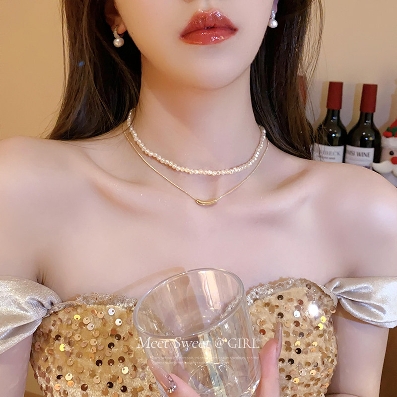 不规则珍珠项链女轻奢小众图片